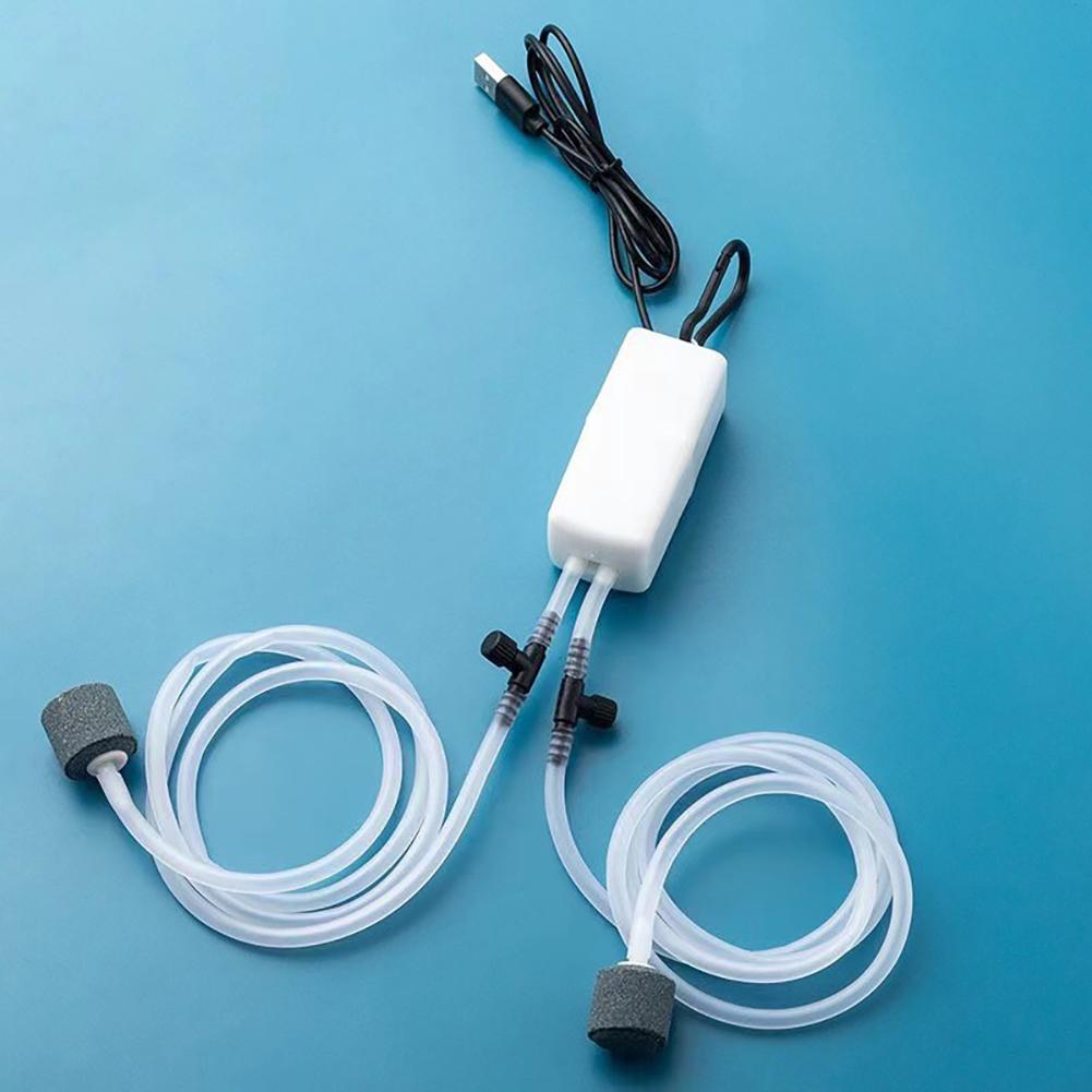 USB-syrepump för akvarium Tyst Mini-syrebubbelpump Bärbar syrepump för fiske
