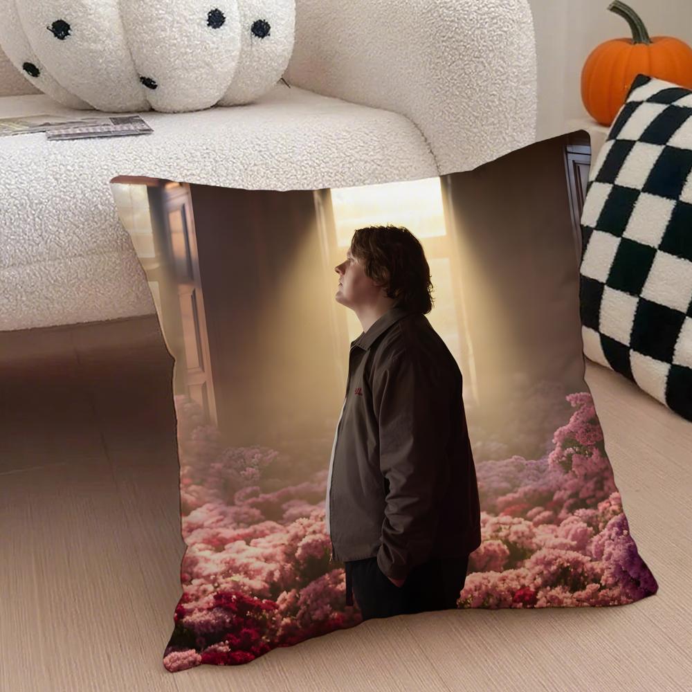 Intense POP Singer LLewis Capaldi Cushion Cover Throw Pillow Cover Hidden Button Durable Polyester Chair Cushion 30X30cm