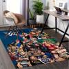 WWE Superstars Office Carpet Soft Polyester Entrance Carpet Washable Non Slip Machine Washable Indoo