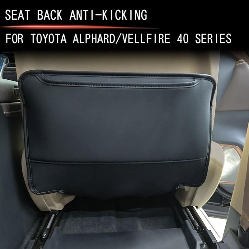 For Toyota Alphard/Vellfire 40 Series + Car Rear Seat Anti-Kick Leather Interior Accessories Component Seat Antikick Pad