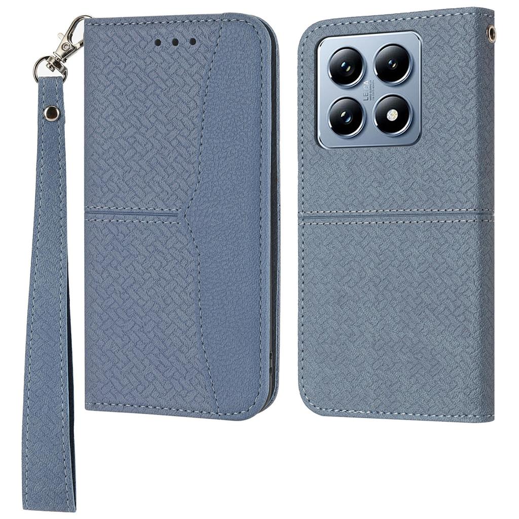 For Xiaomi 14T Pro Case Woven Texture PU Leather Wallet Phone Cover