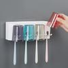 LIEI No-Drill Wall-Mounted Toothbrush Holder