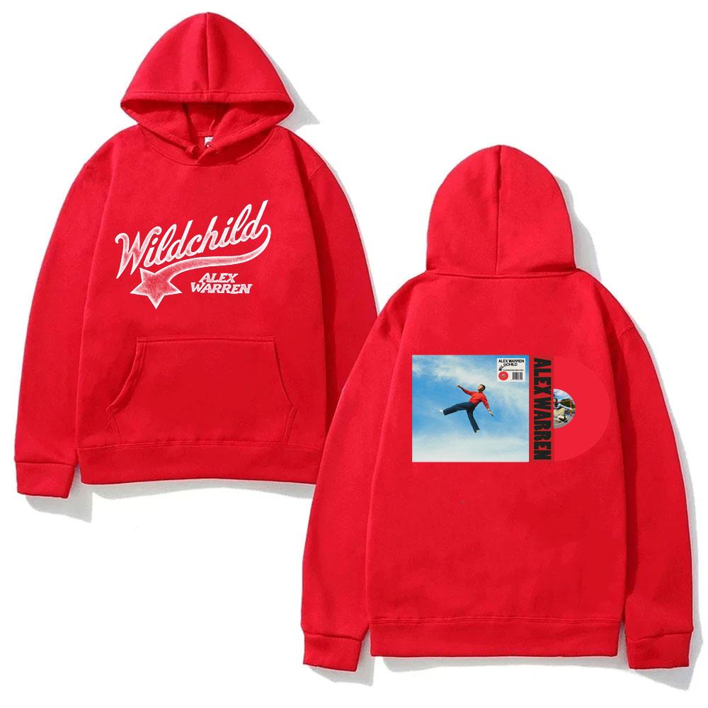 Alex Warren 2026 New Album WILDCHILD Pattern Printing Fashion Man Unisex Moletom for Autumn Winter with Hooded Comfortable Hoody