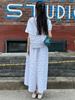 MER MER (2 Colors) Cotton Wrinkle Bermuda Pants White/Black