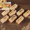 8Pcs Vintage Flower Plant Stamps Wooden Scrapbooking Stampers for Hobbysit DIY Scrapbooking Album Art Crafts Card Making
