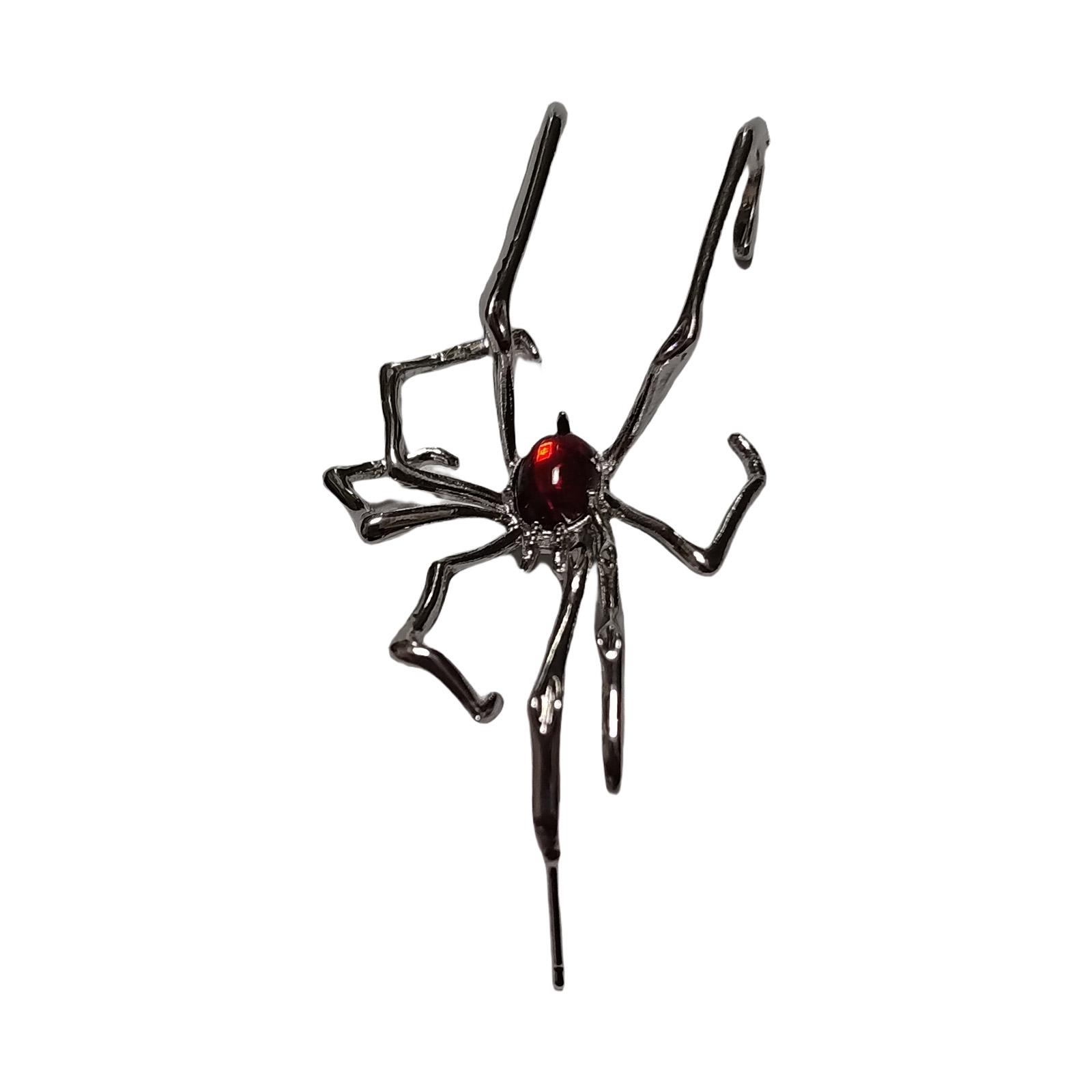 

Серьги-пауки на Хэллоуин, страшные и забавные аксессуары для костюмированных вечеринок для модных женщин красный