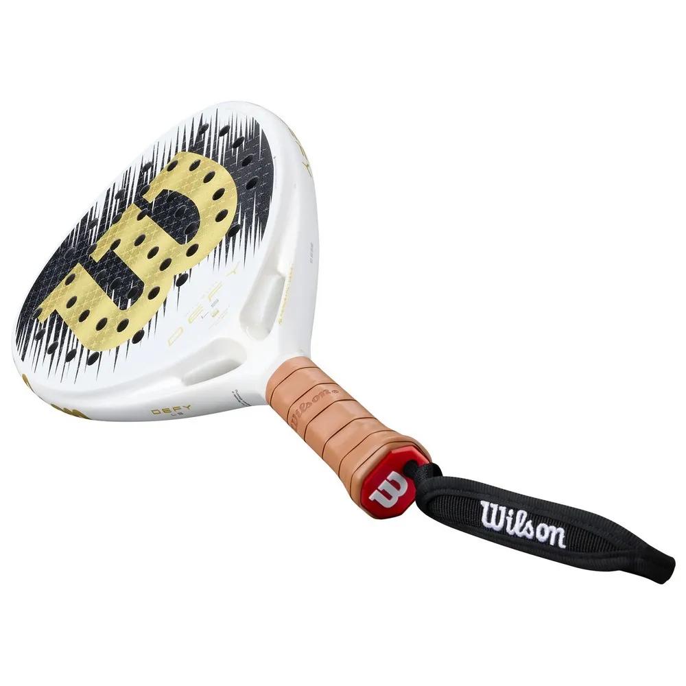 Wilson Defy LS V1 SE Padel Racket 355g White/Gold