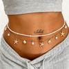 European and American Jewelry Beach Conch Shell Pendant Waist Chain Female Personality Pearl Scallop Sexy Body Chain