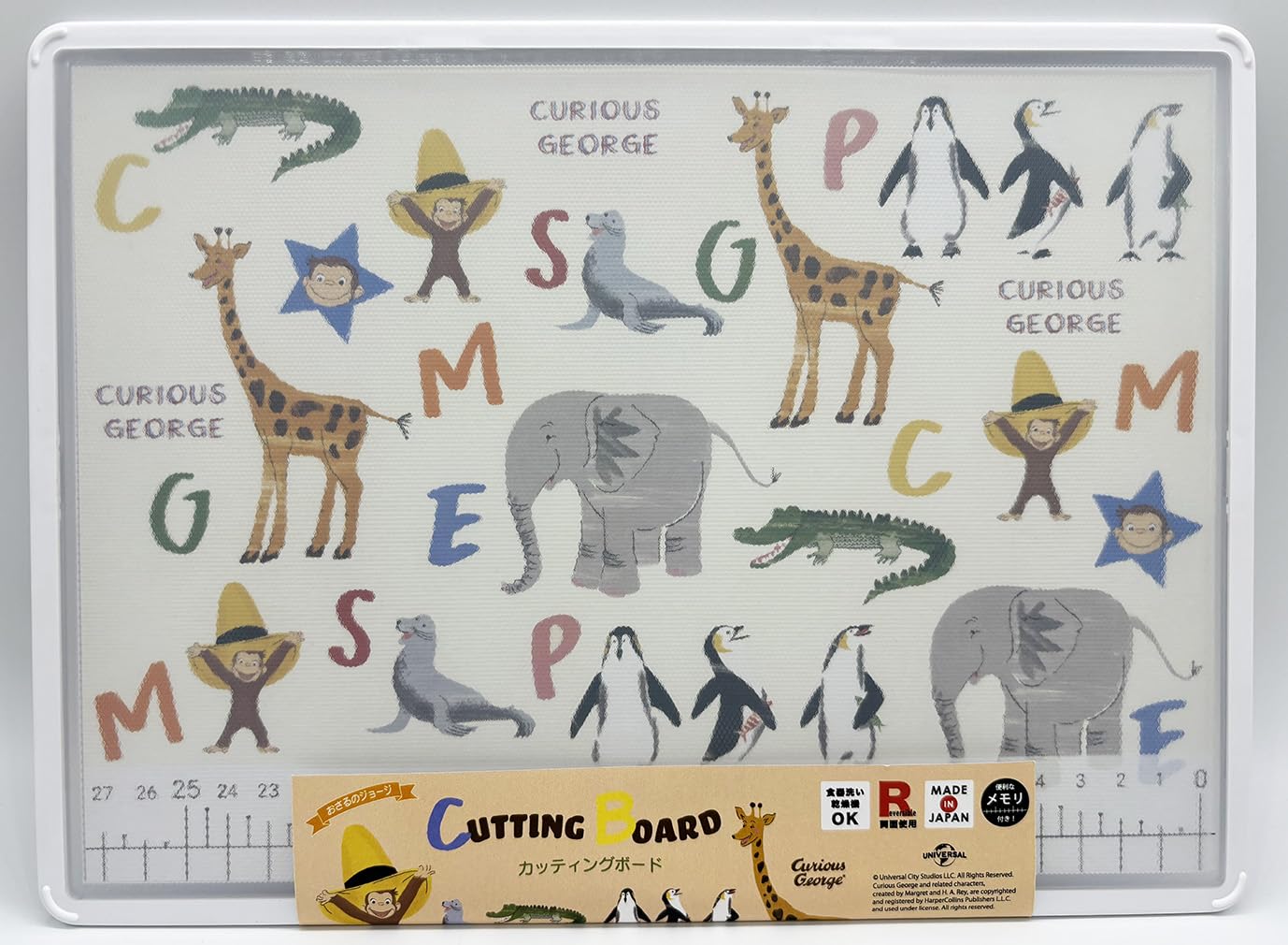 

Lotus Wing Curious George Double-Sided Cutting Board, IVORY x PINK (cgtv-7370)