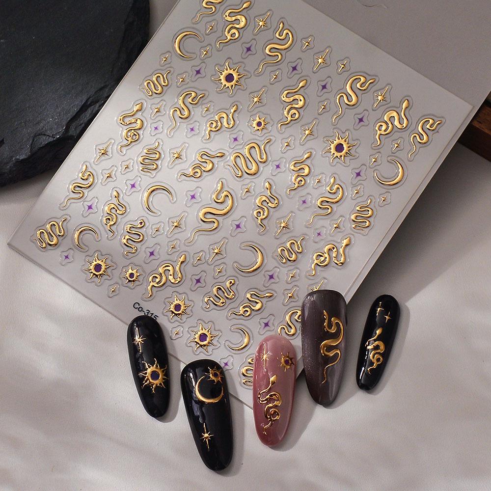 3D Starfish Goldfish Jelly Stickers for Nails, Phones, iPads & Planners