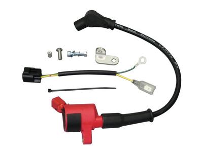 CF POSH Ignition Coil Racing IG Coil EVO Speed Pro Twin Silicone Plug Cord Black SR400/500 840710-09