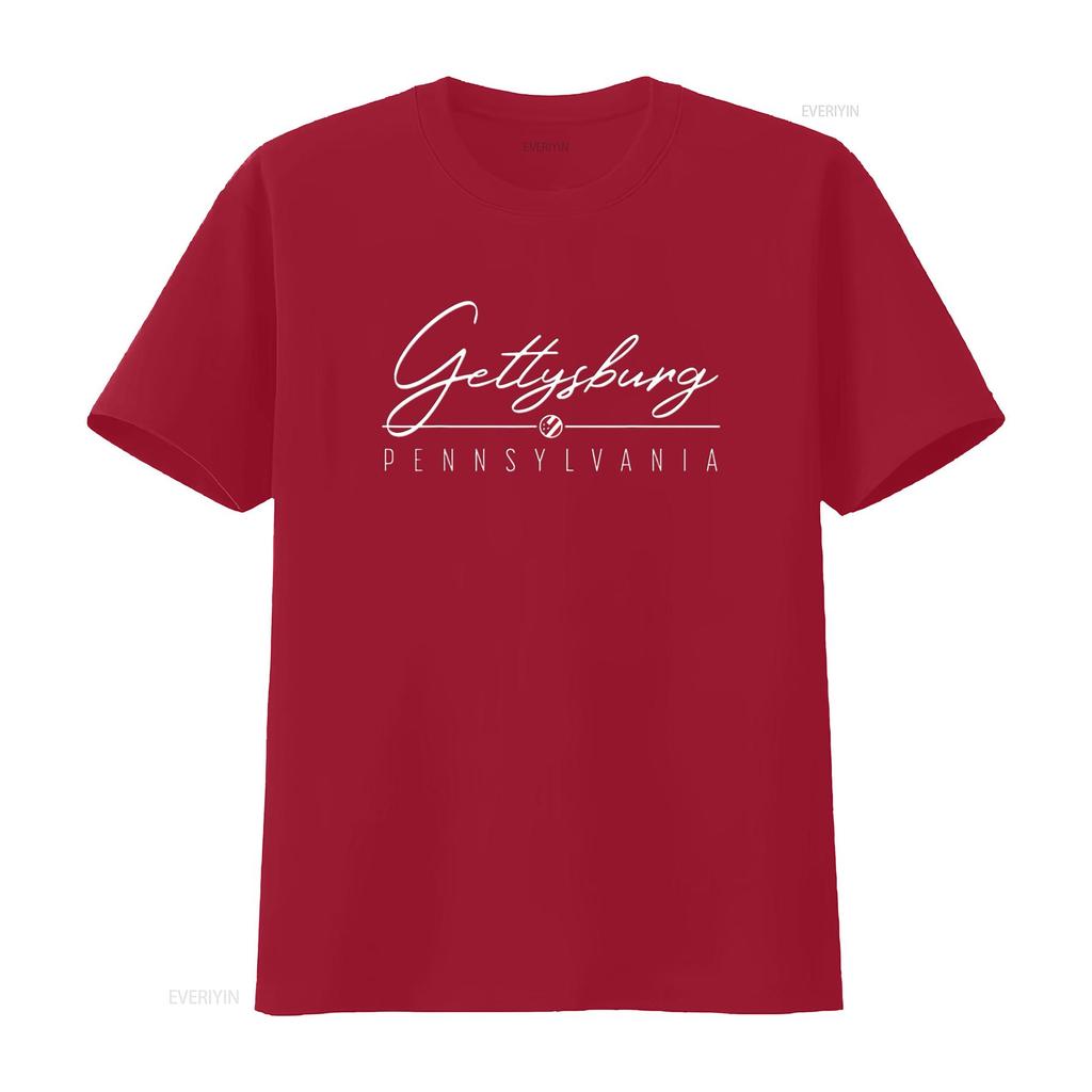 Gettysburg PA Women S T Shirt Trendy with Unique Design Vintage Washed Designer Clothes Fashion Soft Slightly Unisex Homme