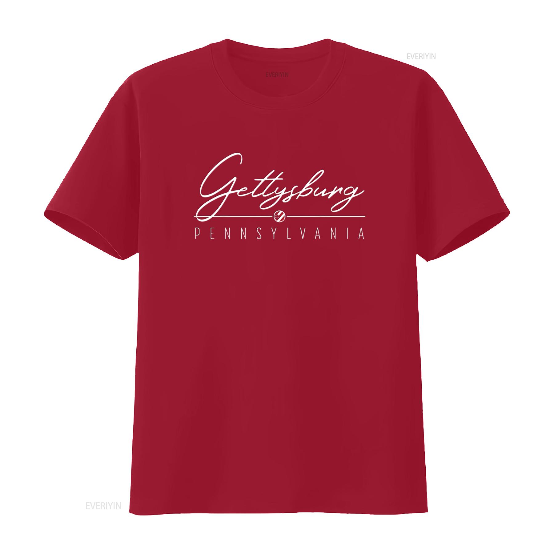 Gettysburg PA Women s T Shirt Trendy  with Unique Design vintage Washed designer clothes fashion Soft Slightly Unisex homme S