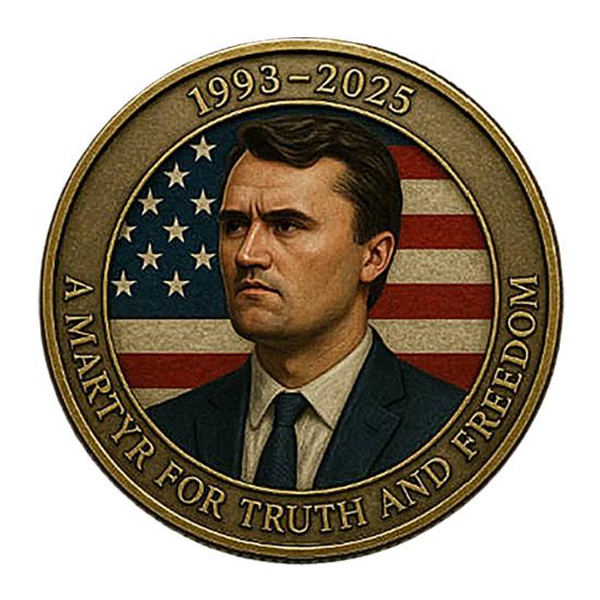 Pamětní mince Charlieho Kirka Pocta pravdě svobodě Pamětní mince Inspirativní suvenýr pro fanoušky