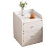 Compact Bedside Table with Storage Shelf for Small Spaces