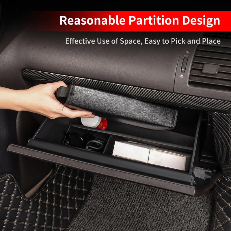 For Toyota Land Cruiser Prado LC150 150 2010-2023 Glove Compartment Divider nti-Skid Storage Box Insert Interior Accessories