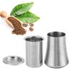 Coffee Powder Sieve 304 Stainless Steel Powder Sifter Container Home Filter CupSanding Color