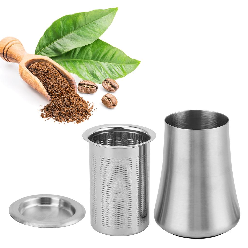 Coffee Powder Sieve 304 Stainless Steel Powder Sifter Container Home Filter CupSanding Color