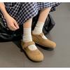 Fashion New Women's Mary Jane Flats Slip-On Casual Shoes Flat Bottom Suede Shoes for Women Spring Autumn Solid Round Toe Single Shoes