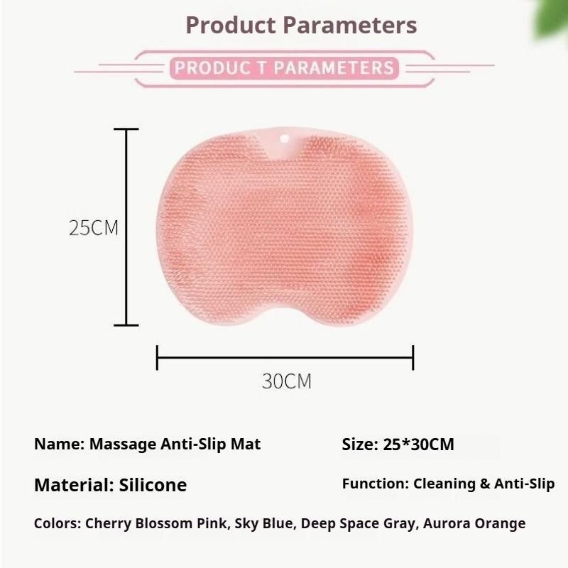 Bath Foot Massage Mat, Bath Back Massager, Foot Massage Brush, Wall-mounted Bath Back Massager