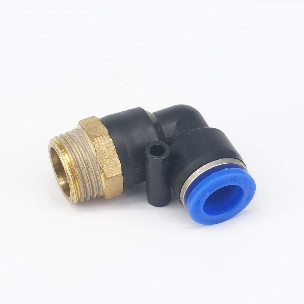5pc 3/8" Male To Fit Tube O/D 12mm Pneumatic Elbow Push In Connector Union Quick Release Air Fitting Plumbing