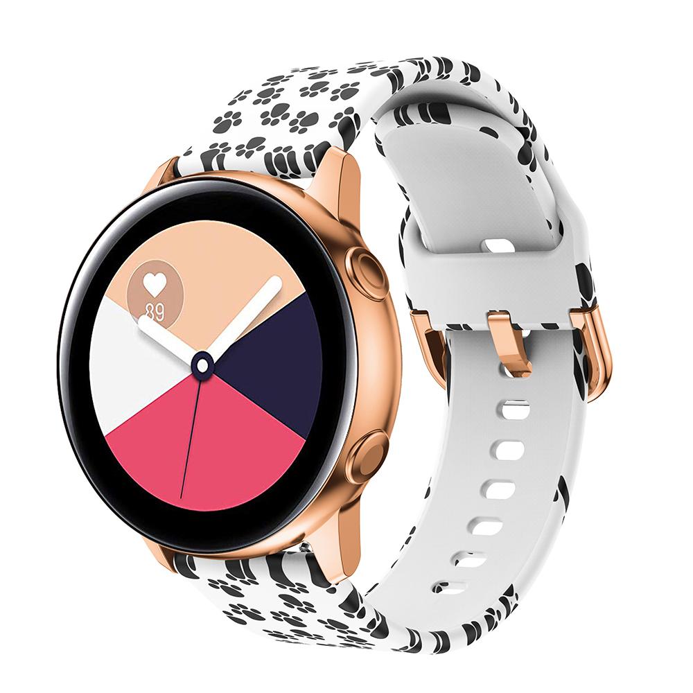 

For Samsung Galaxy Watch Active 20mm Colorful Pattern Silicone Watch Band Replacement Watch Strap Colorful Jellyfish