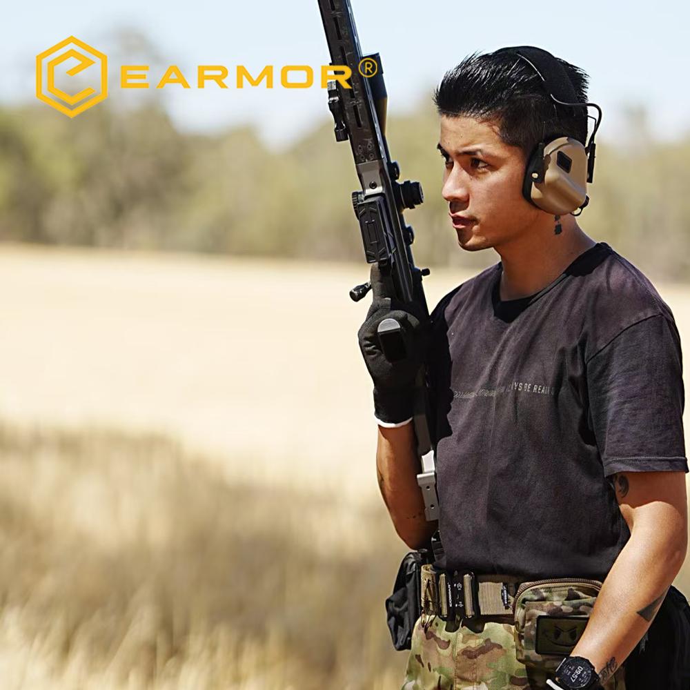 NEW EARMOR M11 SE Tactical Headset Anti Noise Headphones Communication Shooting Earmuff with EARMOR M11 PTT Adapter for Kenwood