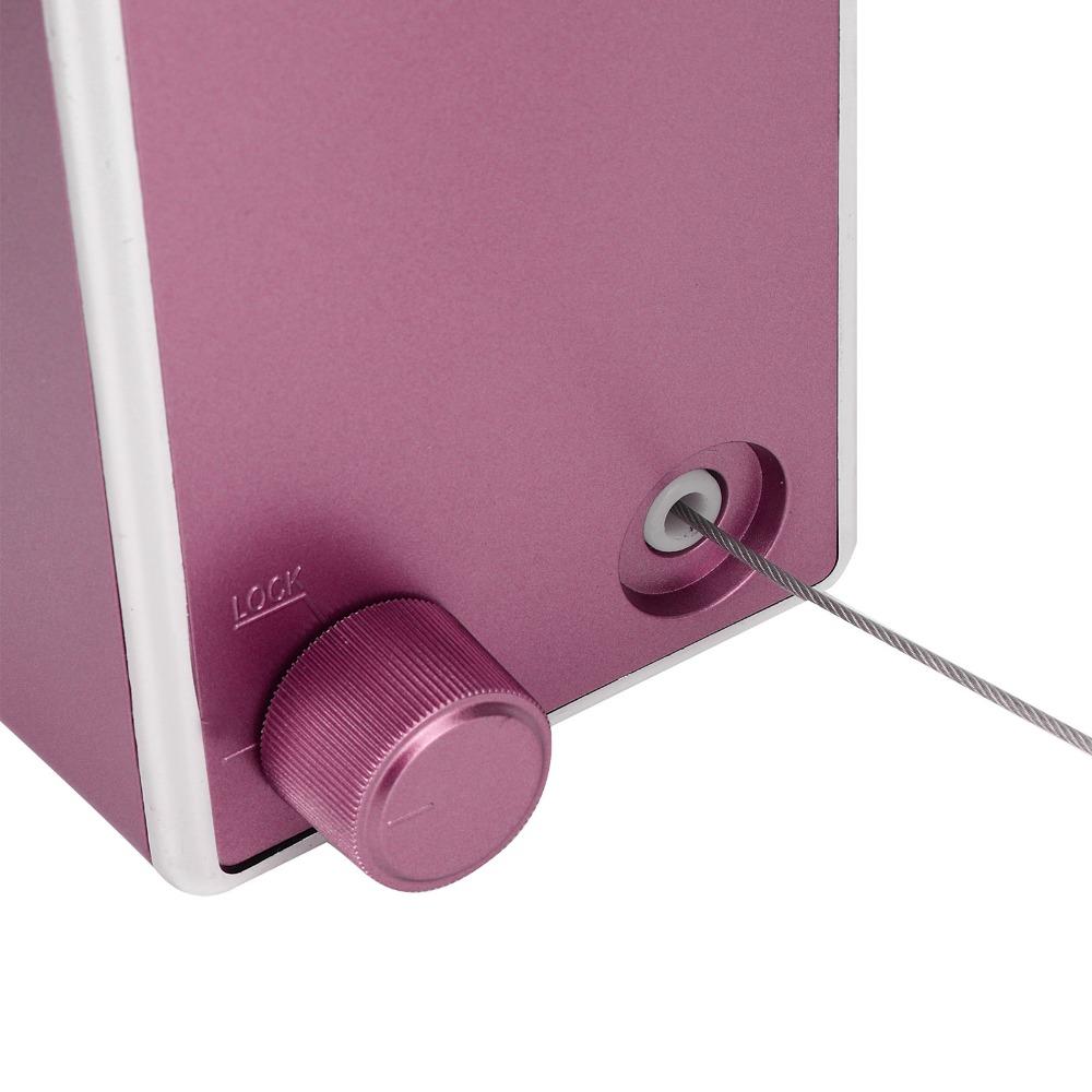 ABS Case Stainless Steel Retractable Clothesline Pink Gold Clothes Drying Line  Home Hotel