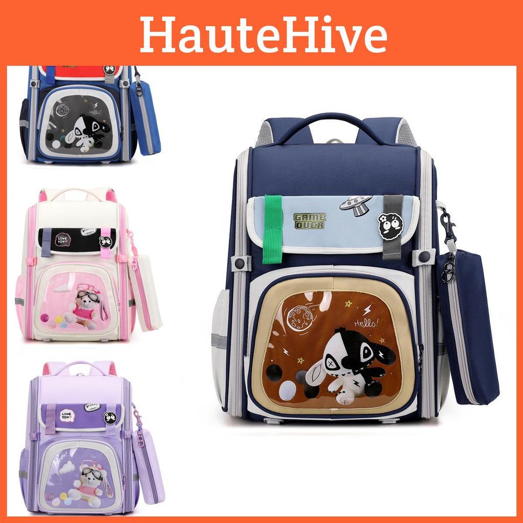 Capacity Large Unisex Backpack For Elementary School Children Ages One To Three In Trendy Colors