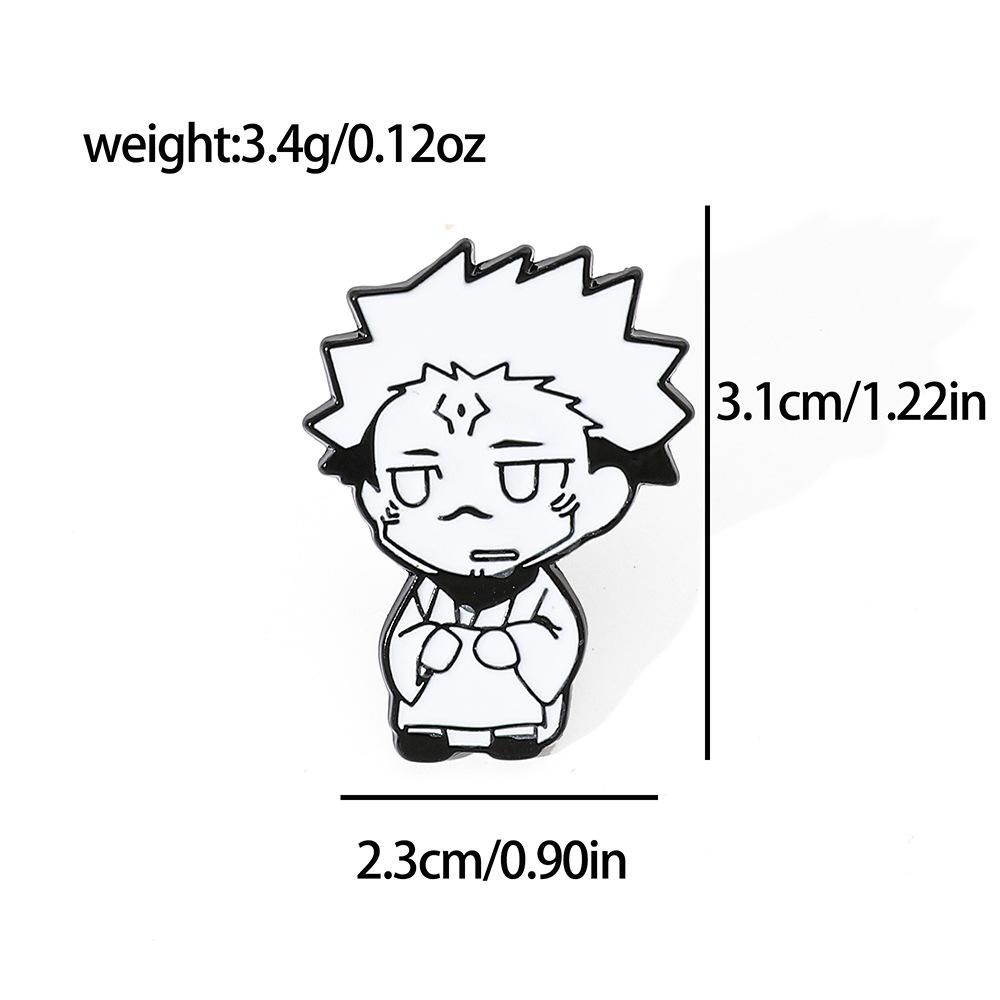 

Japanese cartoon cute film and television characters five Alloy brooch spell back to fight metal badge accessory pin