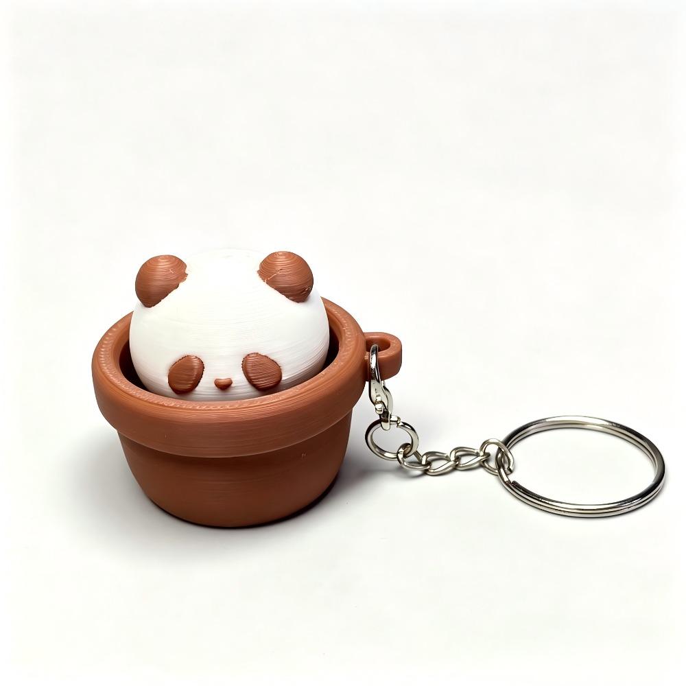 3D-gedruckter Fidget Clicker Schlüsselanhänger Knopfdrücker Tastatur Fidgets Schlüsselanhänger Cartoon-Tiere