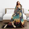 Bocchi the Rock Plush Blanket Students  Flannel Throw Blanket For Home Decor Soft Warm Custom DIY Quality Bedspread Gift