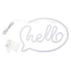 VALICLUD Neon Sign HELLO LED Neon Light Pink White Operated Wall Light Interior Indirect Lighting Stylish Room Decoration Bedroom Bar Party Decoration