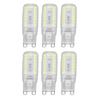 6pcs G9 LED Bulbs 7W Dimmable 360 degrees  Illumination Replacement Light Bulb for Wall Desk Cabinet Lamp