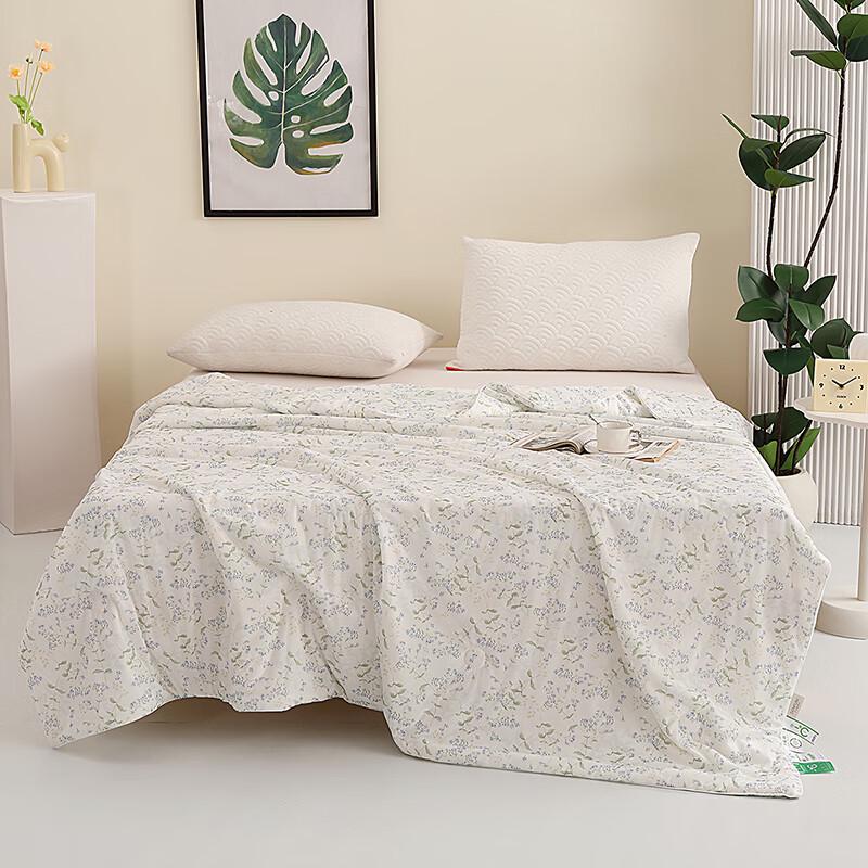 Shengfuni Sophie Garden Mint Cool Air Conditioner Quilt