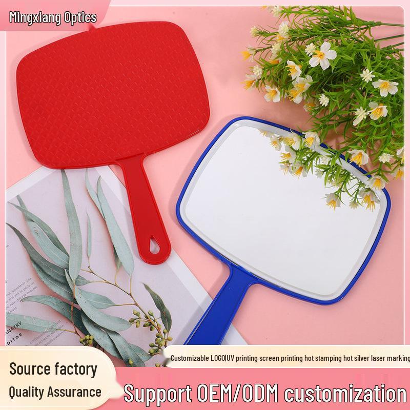 Large Handheld Princess Mirror with Handle and Hanging Hole - Girls  Makeup and Home Decor Mirror синий