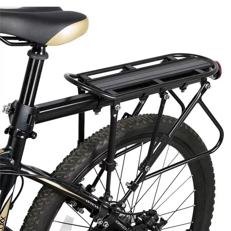 XPAY Weighted Aluminum Alloy Five-Point Rear Rack with Reflector