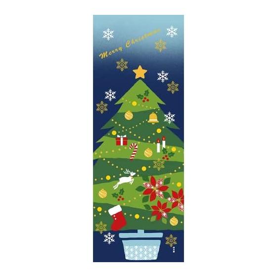 Hamamonyo Tenugui Towel: Merry Christmas Night