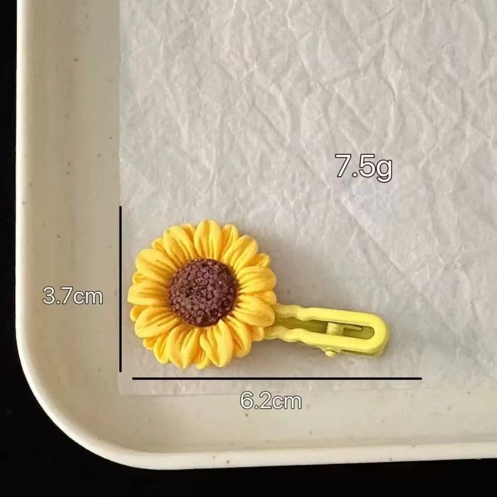Fashion Sunflower Flower Hair Clips Sweet Headdress Hairpins Bangs Clip for Women Girls