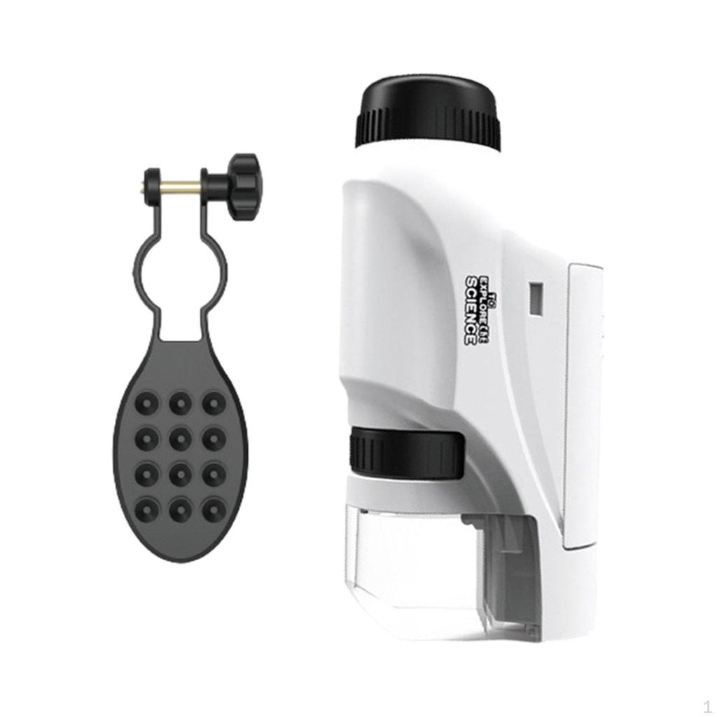 Microscopio per Bambini 60-120x Ottico Portatile Mini Portatile per
