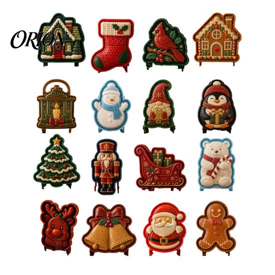 Christmas Party Food Prep Mini Pie Mold for Hand Pies, Holiday Gingerbread Man House Santa Claus Dough Stamp Baking Press Tools Pastry Cookies,