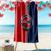 New England Patriots Logo Print Beach Towel, Large Soft Quick Dry Towel for Beach Camping Swimming