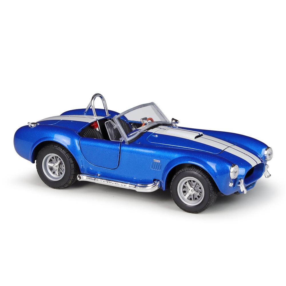 Welly 1/24 Ford 1965 Shelby Cobra 427 S/C Alloy Sports Car Model Diecast Metal Classic Racing Car Vehicles Model Simulation Kids Gift