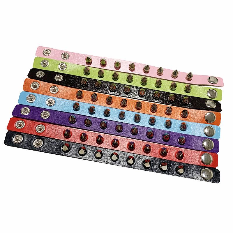 European & American Punk Style Rivet Leather Couple Bracelet - Rock Gothic Fashion Trend