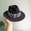 DIY Bridal Hat high-end design cowboy hat four seasons hat summer beach hat elegant pearl straw hat fedora