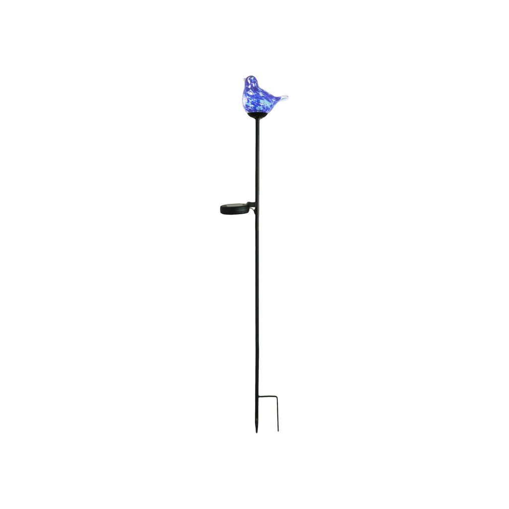 Solar Garden Stake Light Outdoor Decorative Lawn Lamp with Bird Shape Top for Patio Yard Pathway Lighting and Landscape Accent