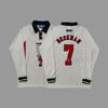 Vintage Long Sleeve Football Jersey Retro Soccer Shirt Men Women Sportswear