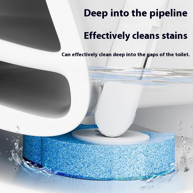 One-piece bathroom cleaning set, toilet disposable toilet brush, cleaning brush head, wall-mounted toilet toilet brush