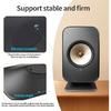 Metal Desktop Stand Speaker Table Base Stand,Desk Studio Speaker Wedge Desktop Holder for KEF Lsxii Speaker (Black)