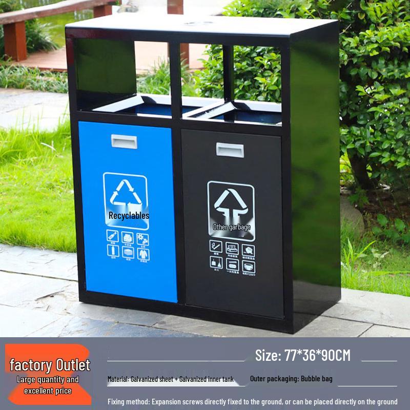 Stainless Steel Outdoor Litter Bin